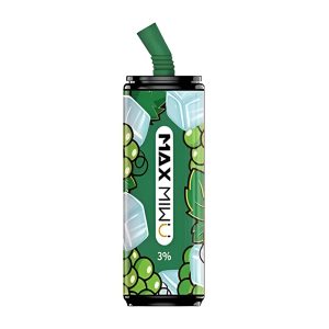Max Mi wu Cigarros Eletrônicos Descartável de lata de coca-cola 3600 sopros - uvas verdes suculentas