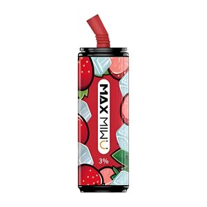 Max Mi wu Cigarros Eletrônicos Descartável de lata de Coca-Cola 3600 Puffs - Vitality-morango