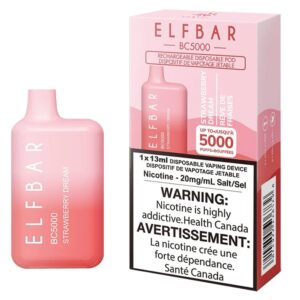 ELF BAR BC5000 Disposable 5.000 Sopros Strawberry Dream 13ml