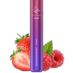 ELF BAR 600V2 Disposable 600 Sopros Grape Raspberry 550mAh