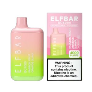 ELF BAR BC4000 Disposable Passion Fruit Orange Guava 4000 Sopros 650mAh