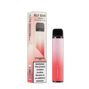 ELF BAR 3500 Disposable Strawberry Ice 3500 Sopros