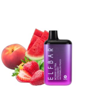 ELF BAR BC5000 Ultra Disposable 5.000 Sopros Strawberry Watermelon Peach 13ml